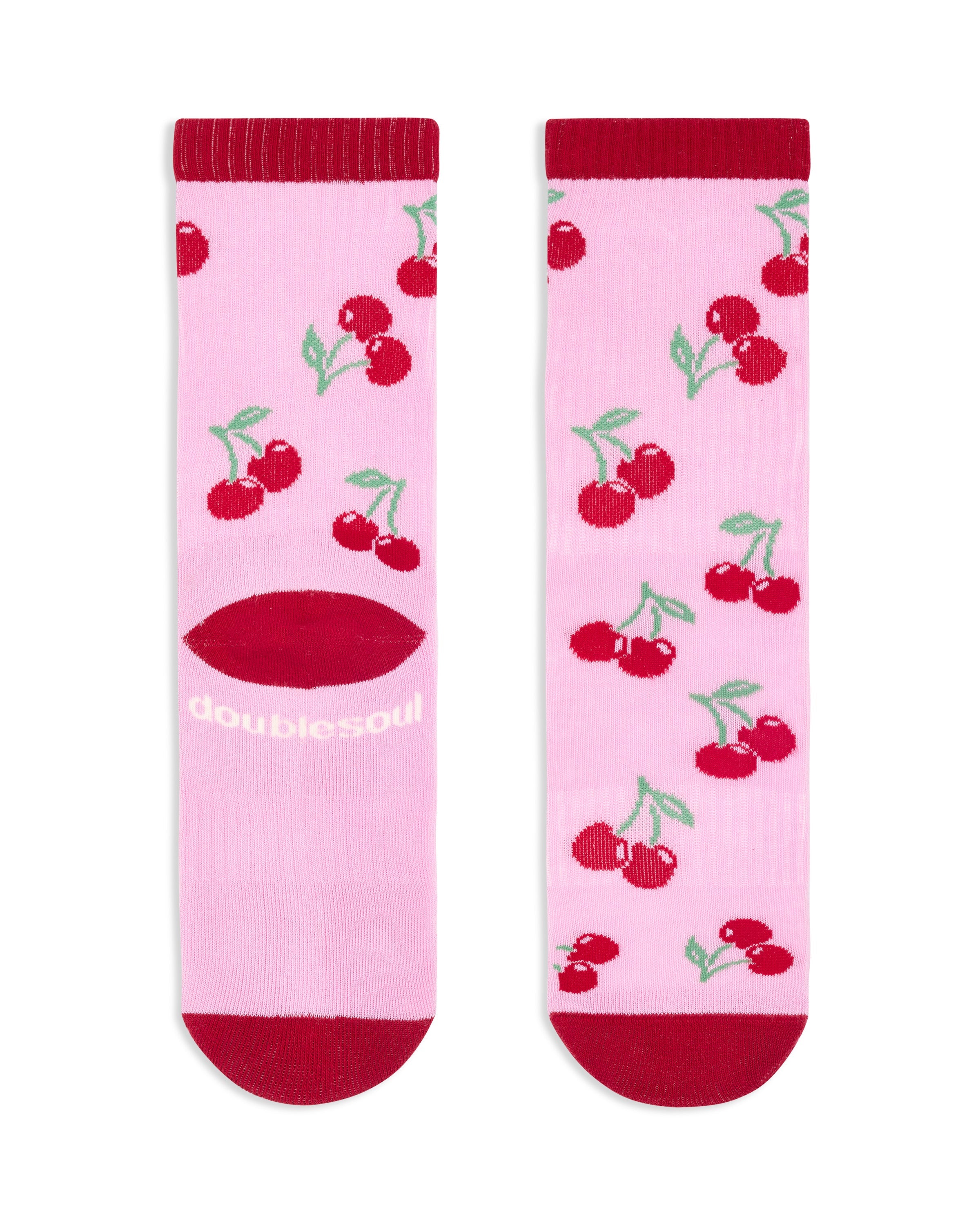 Chloe Cherry High Sock 2 Pack