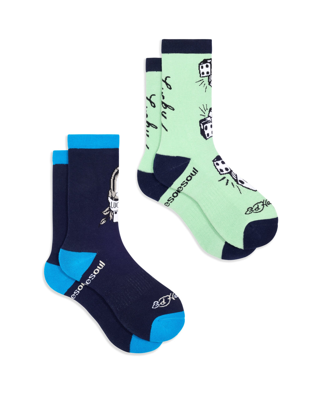 Ed Hardy Lucky High Sock 2 Pack