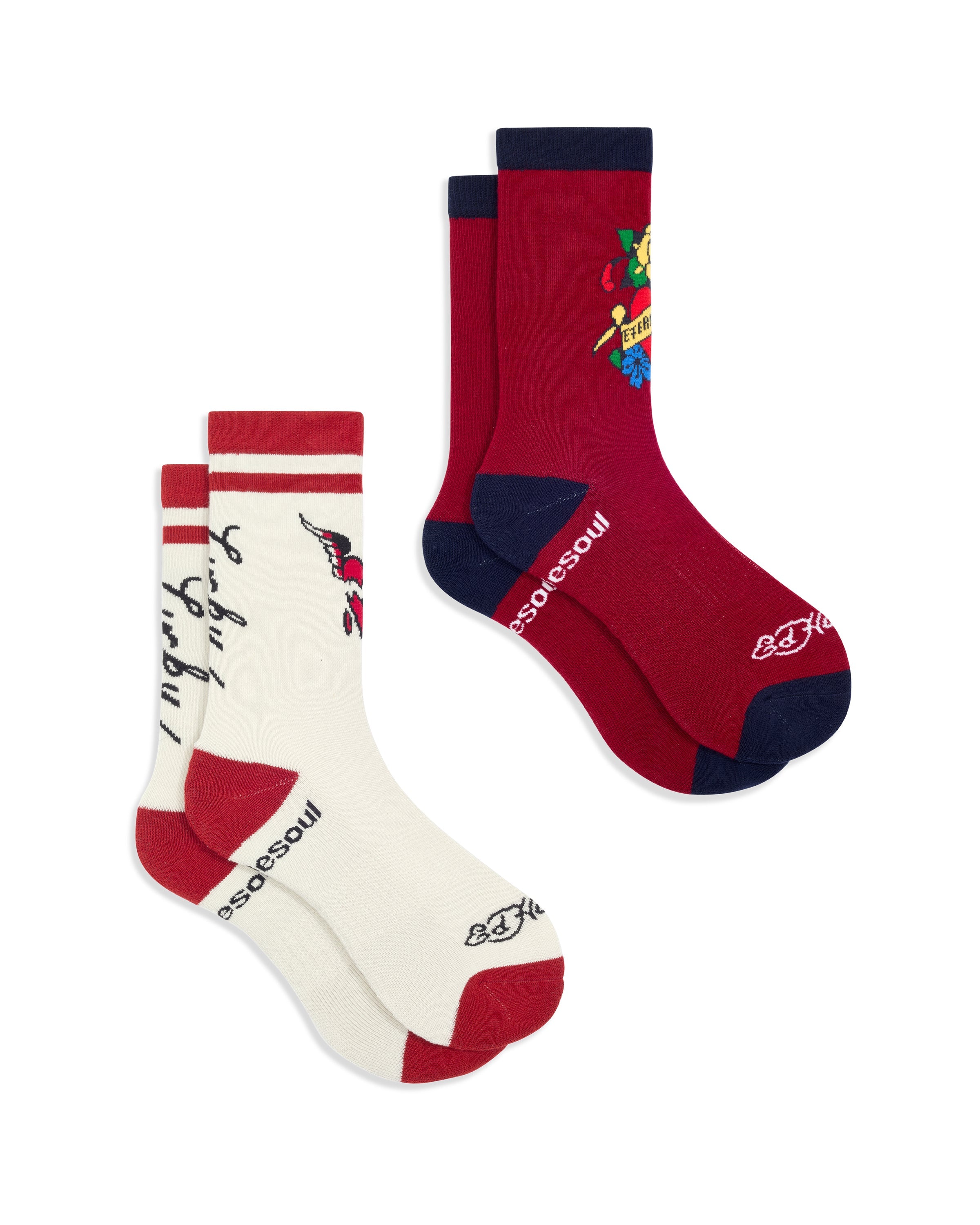 Ed Hardy Eternal Love High Sock 2 Pack
