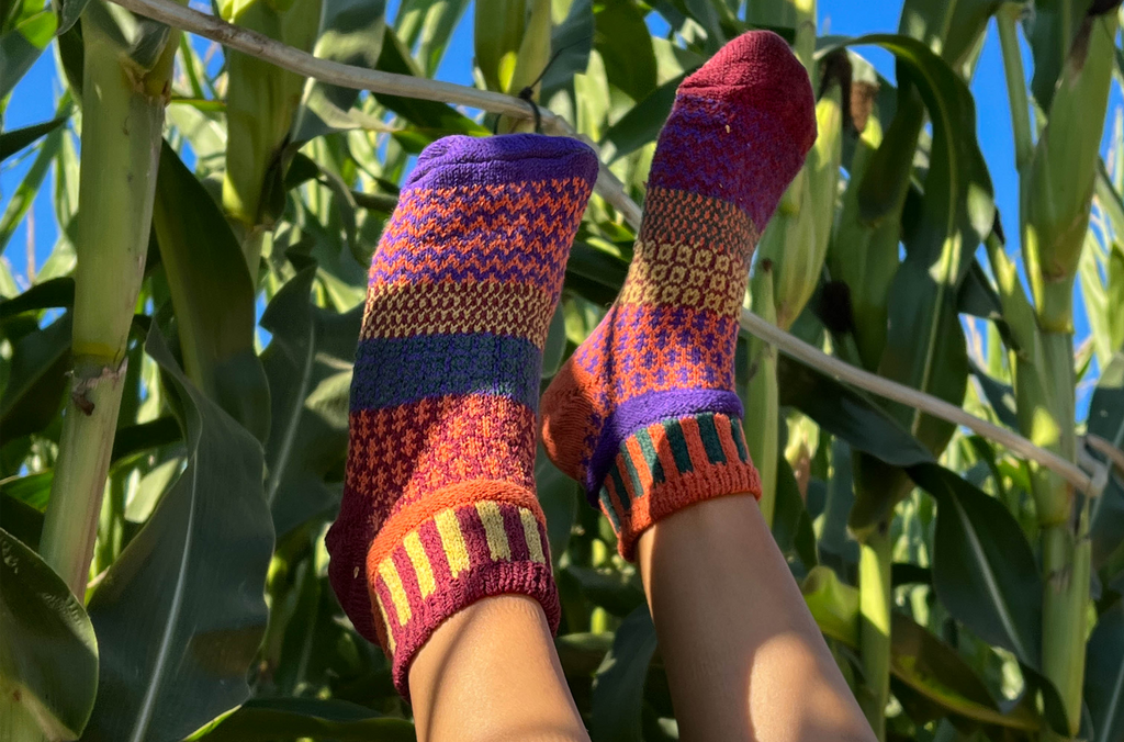 Fall Foliage Quarter Socks