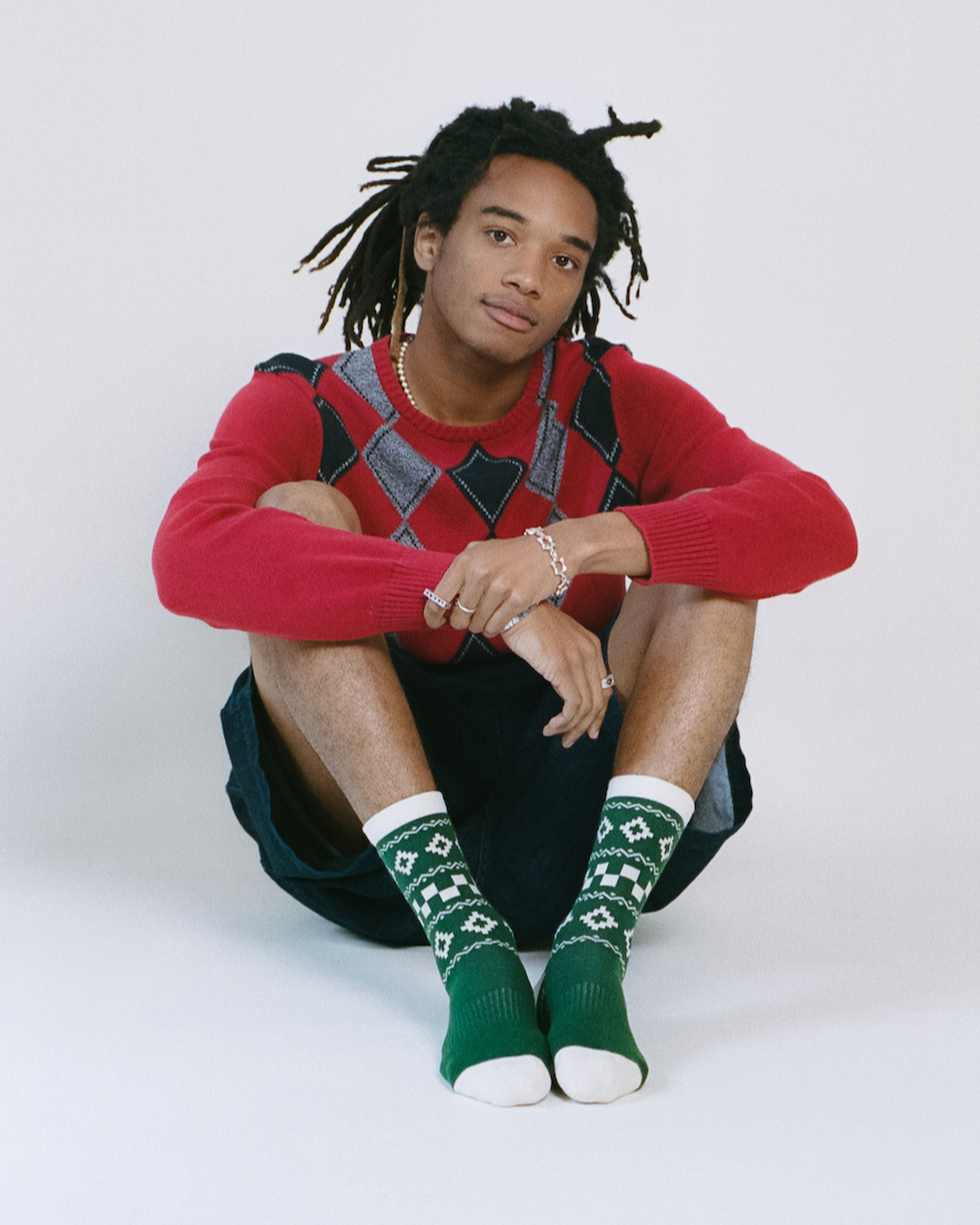 Pattern High Sock 3 Pack Solid