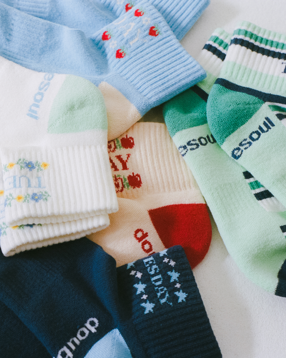 Days Of The Week Quarter Sock 5 Pack